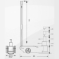 Pneumatyczno - hydrauliczny warsztatowy podnośnik dwustopniopwy SNIT S50-2J 